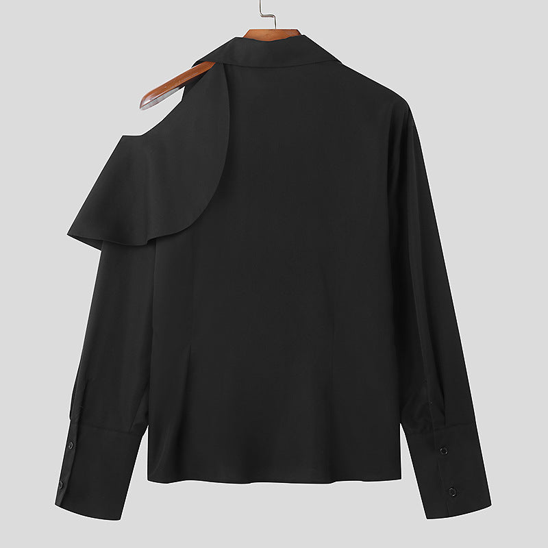 Blouse mode femme avec col asymétrique et finition de haute qualité Chic und Stil