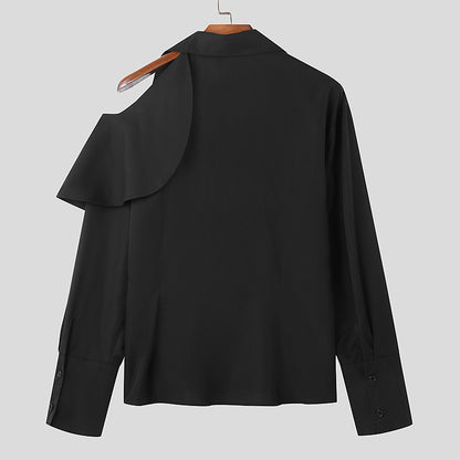 Blouse mode femme avec col asymétrique et finition de haute qualité Chic und Stil