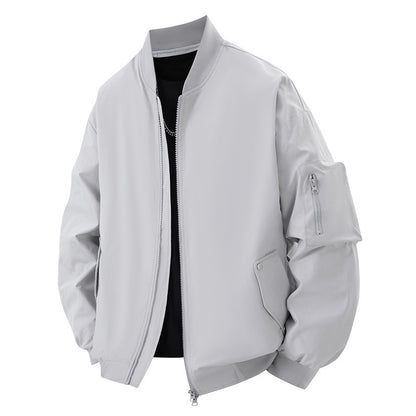 Functional bomber jacket for men with multiple pockets Chic und Stil