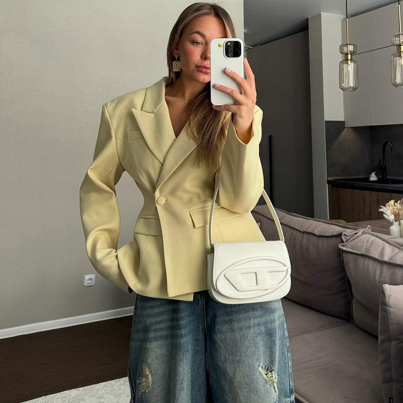 Blazer élégant cintré dames Chic und Stil