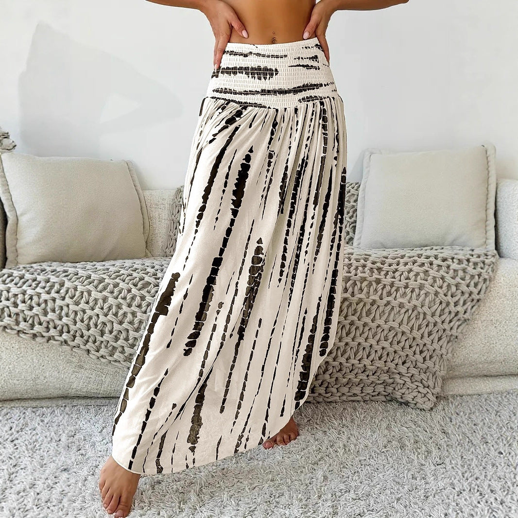 Dames Jupe longue et aérienne avec un motif rayé innovant Chic und Stil