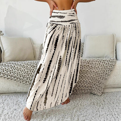 Dames Jupe longue et aérienne avec un motif rayé innovant Chic und Stil