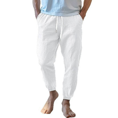 Casual pants for men with individually adjustable waist and ventilation inserts on the sides Chic und Stil