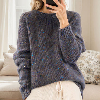Pull en tricot douillet pour femmes avec des accents scintillants et une coupe décontractée Chic und Stil