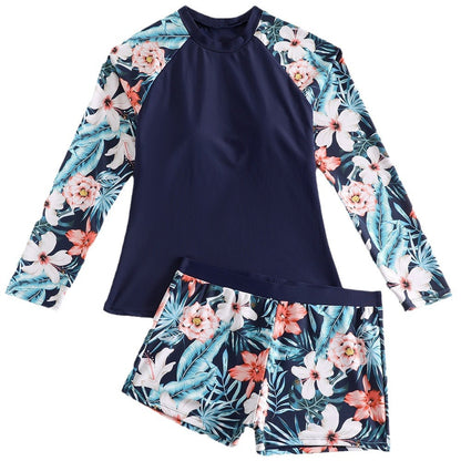 Maillot de bain femme à manches longues et design floral Chic und Stil