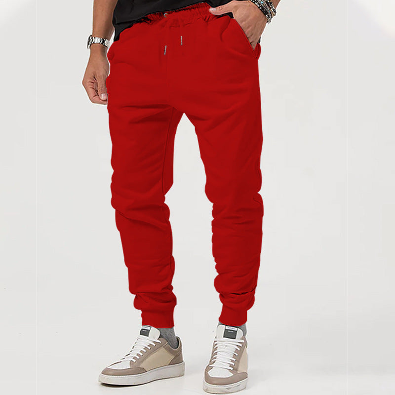 Men's casual jogging pants with elastic waistband and side zip pockets Chic and style