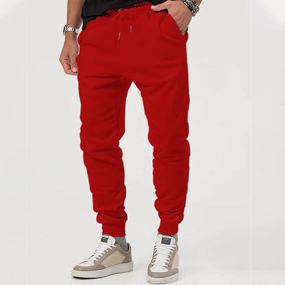 Men's casual jogging pants with elastic waistband and side zip pockets Chic and style