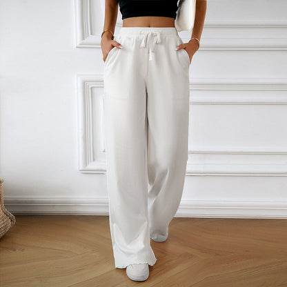Chic and Style high-waisted casual pants for women with elastic waistband