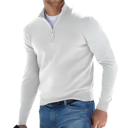 Pull homme avec col montant et fermeture éclair Chic und Stil