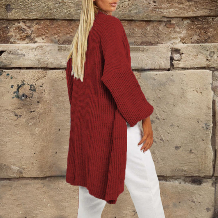 Cardigan en tricot épais pour femmes avec une coupe décontractée et des poches pratiques Chic und Still