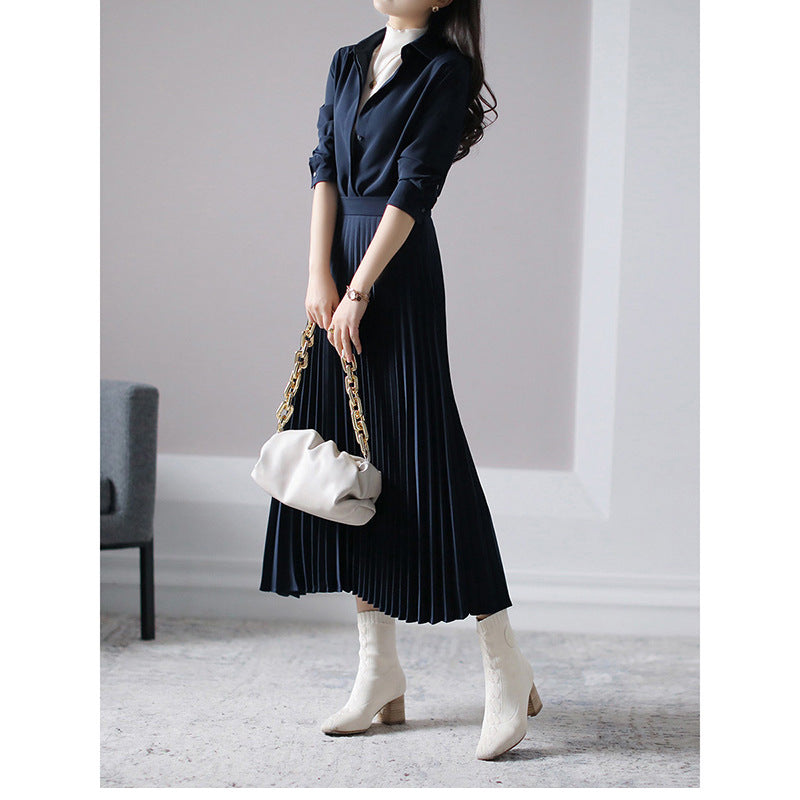 Chic and Style Pleated Wide Leg Pants Set for Women
