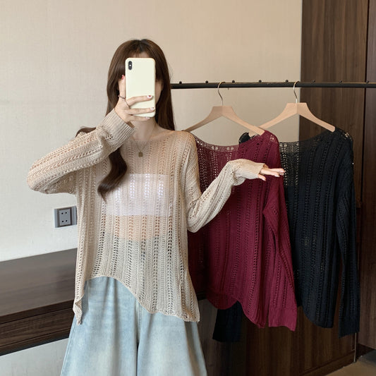 Pull en maille aéré pour femmes avec mailles ouvertes et coupe décontractée Chic und Stil