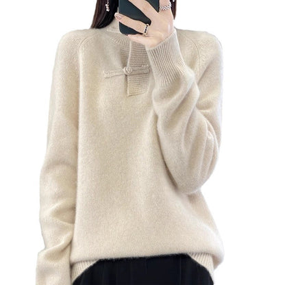 Pull femme en tricot confortable Chic und Stil 1750847044