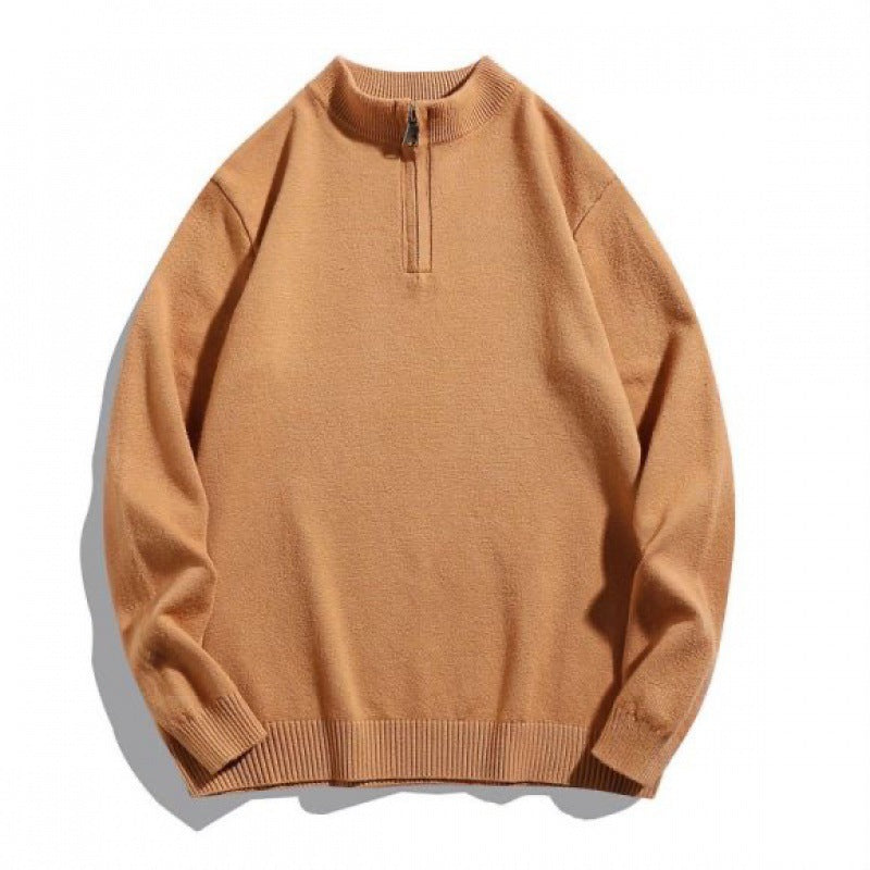 Comfortable turtleneck pullover for men with zip Chic und Stil