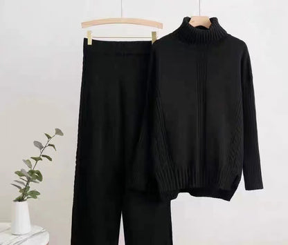 Pull en tricot pour femmes avec col haut et design texturé Chic und Stil