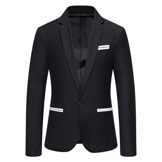 Chic und Stil | Men's Elegant Blazer with Contrasting Details