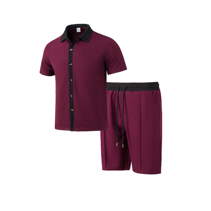 Homme décontracté t-shirt à manches courtes et ensemble de shorts de sport Chic und Stil