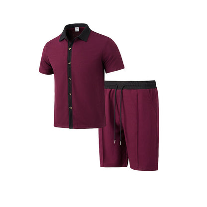 Homme décontracté t-shirt à manches courtes et ensemble de shorts de sport Chic und Stil