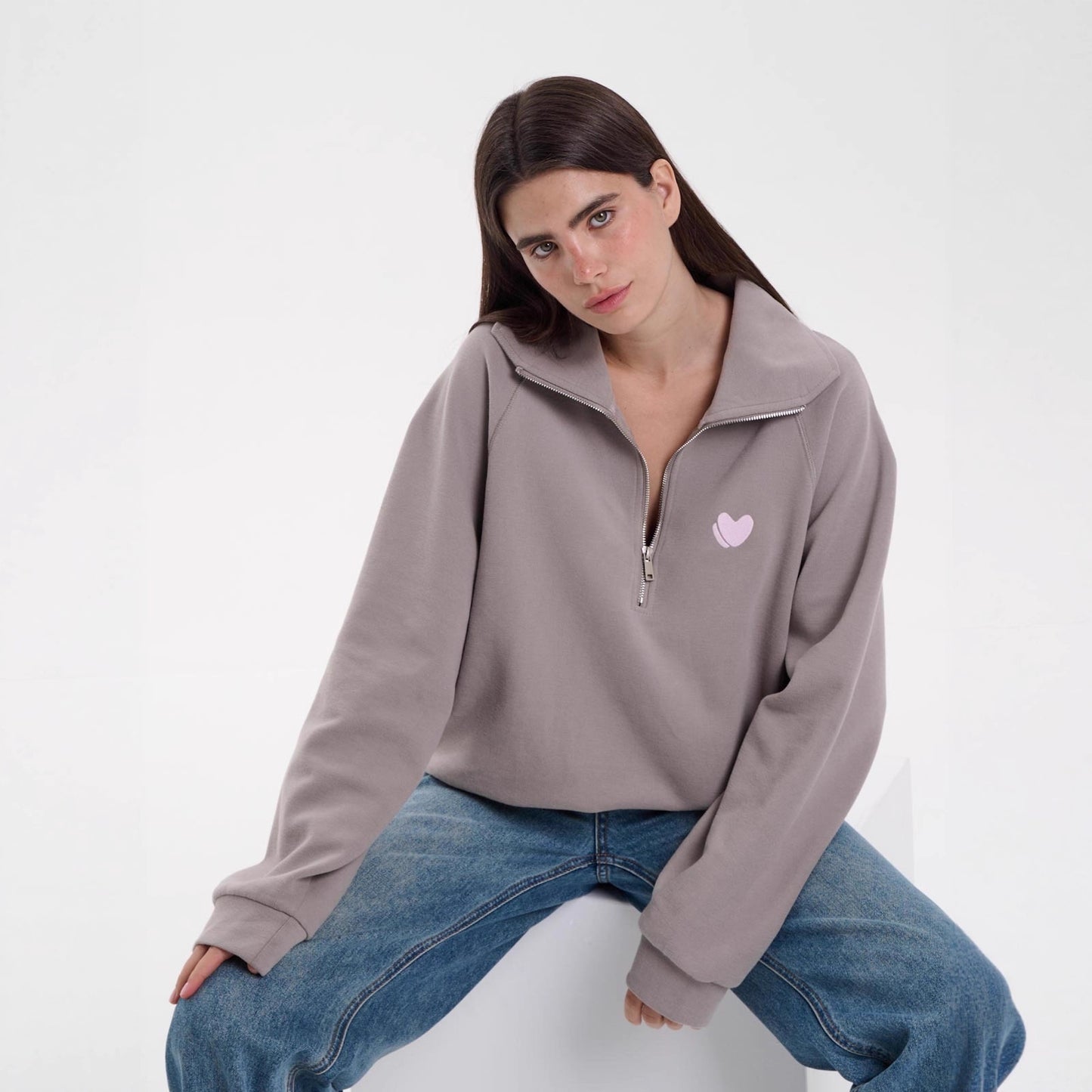 Modern pullovers and fleece for women with high zip Chic and Style