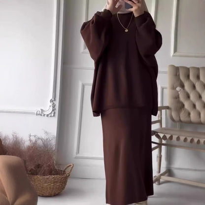 Dames Ensemble de sweat décontracté avec une coupe ample et des poches confortables Chic und Stil