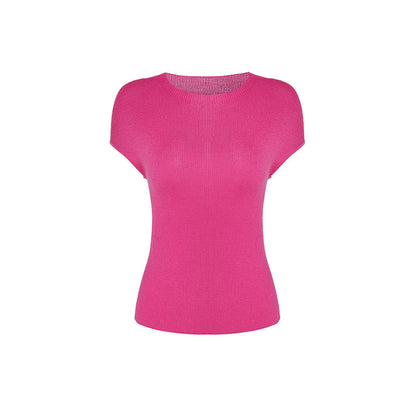 Top à manches courtes en ribbed pour femmes Chic und Stil