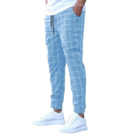 Chic and Style Casual Plaid Pants for Men