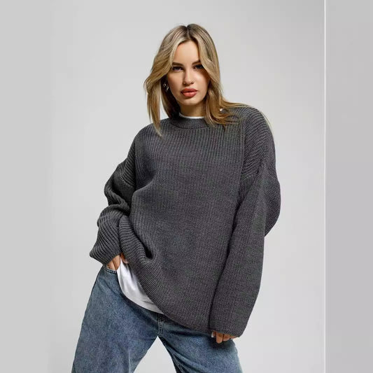 Dames Gros pull en tricot Chic und Stil