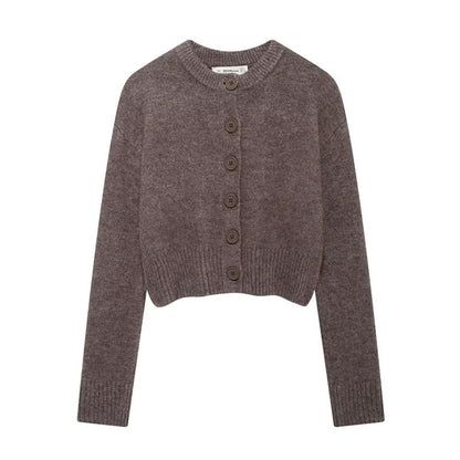 Dames gilet court en tricot avec de précieux détails de boutons Chic und Stil