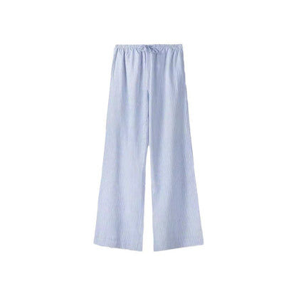Pantalon d'été décontracté pour femmes avec poches latérales et taille élastique Chic und Stil