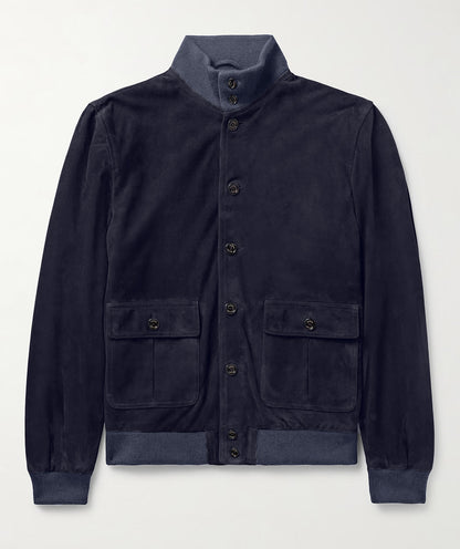 Functional utility jacket for men with high collar and flap pockets Chic and Style