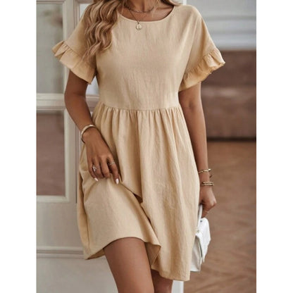 Robe d'été pour femmes avec ourlet froncé Chic und Stil