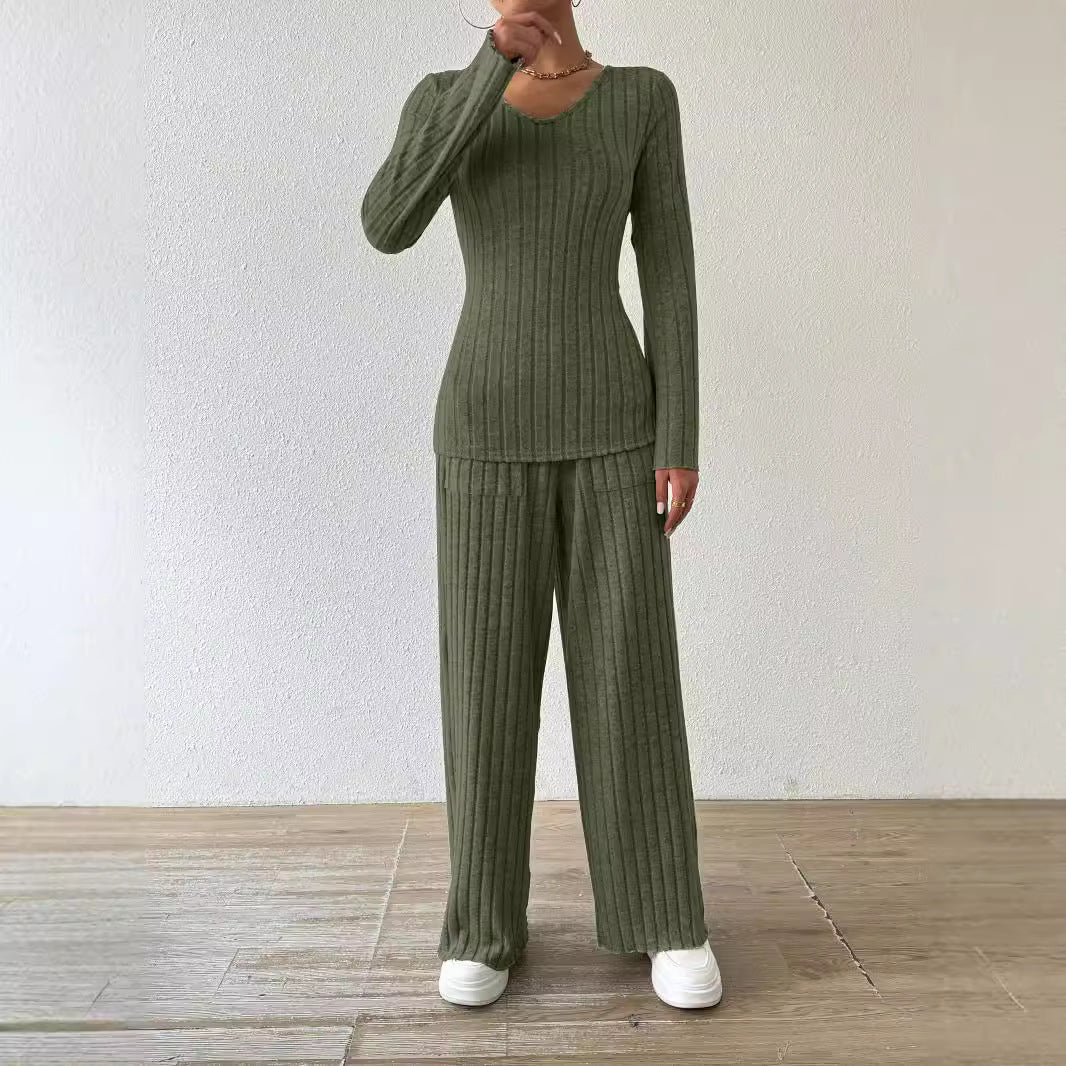 Dames Combinaison en Tricot Décontractée avec Poches Chic und Stil