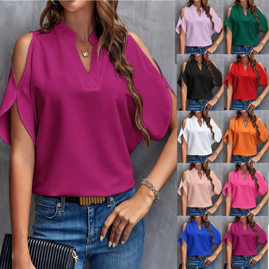 Dames Blouse Épaules Nues Chic und Stil