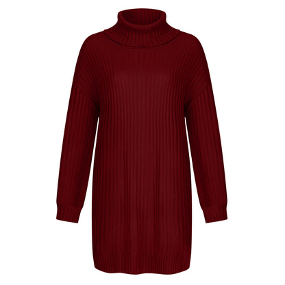 Pull-over à col roulé en grosse maille pour femmes, coupe décontractée Chic und Stil