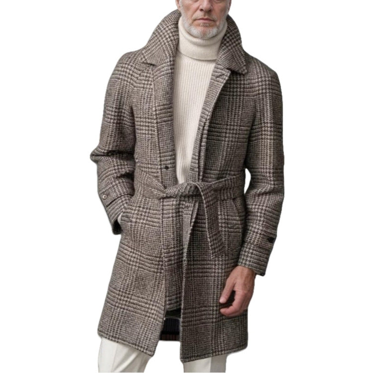 Classic checked coat for men Chic und Stil