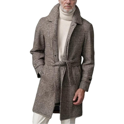 Classic checked coat for men Chic und Stil