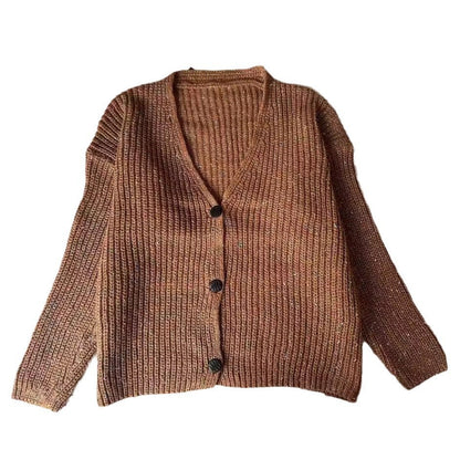 Women’s cozy chunky knit pullover with button detail and relaxed fit Chic and Style