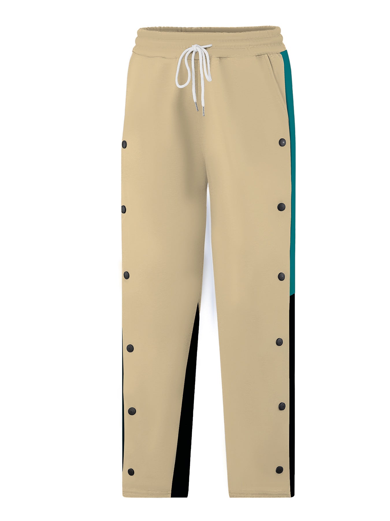 Men's sports pants in fabric with snap details and elastic waistband Chic und Stil