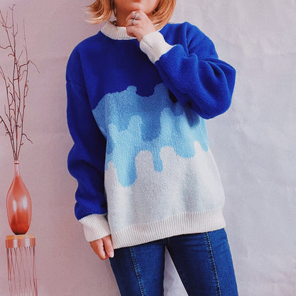 Pull en tricot pour femmes avec dégradé de couleurs moderne et coupe décontractée Chic und Stil
