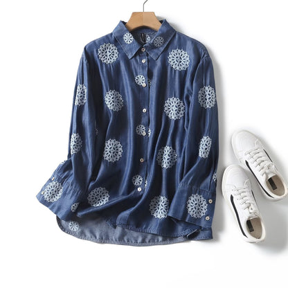 Chemisier pour femmes avec design floral brodé Chic und Stil