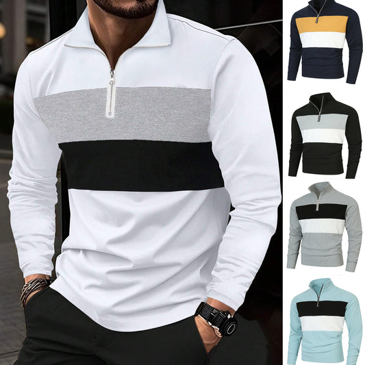 Casual pullover for men with modern zip closure Chic and Style