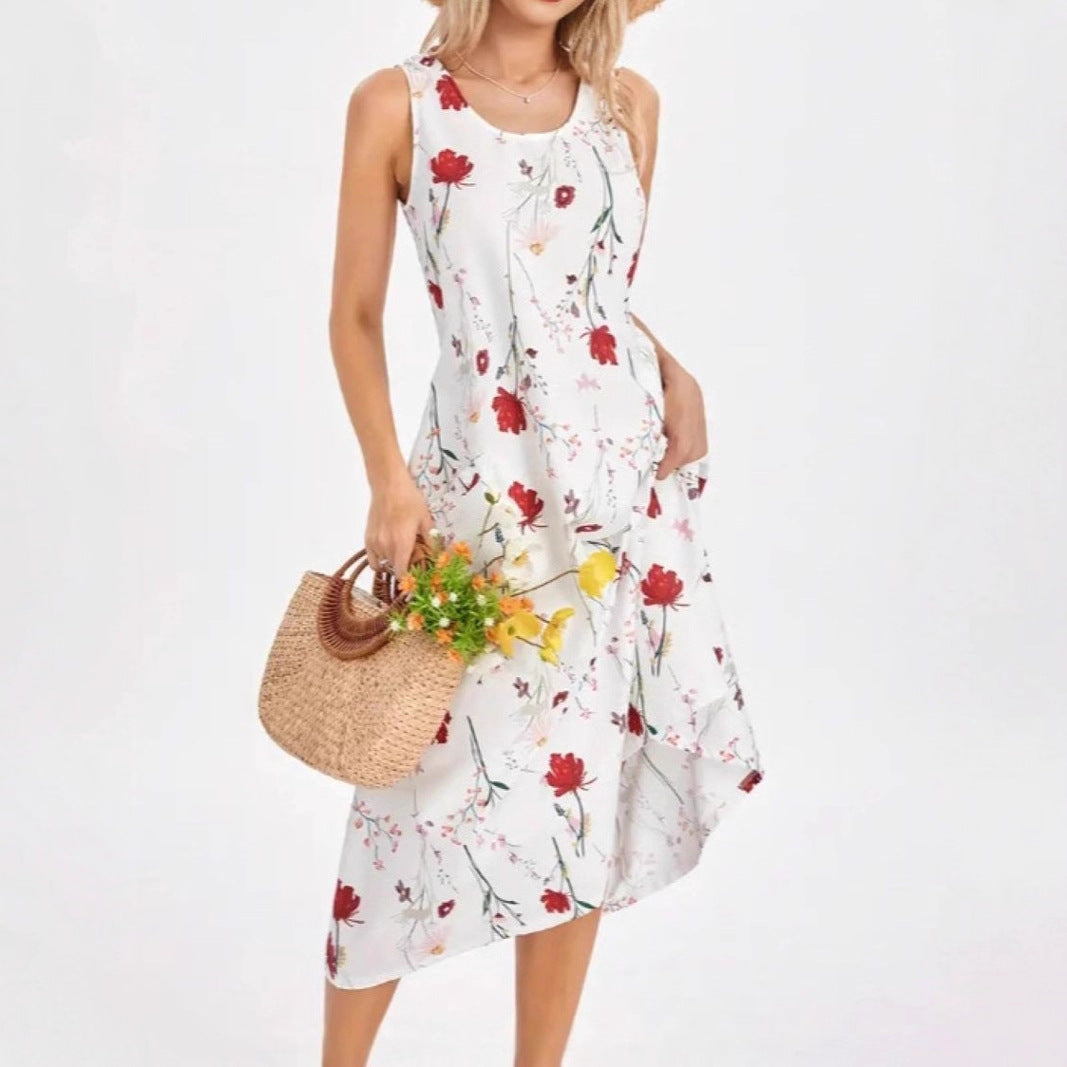 Robe d'été pour femmes avec un motif léopard tendance et poches pratiques Chic und Stil