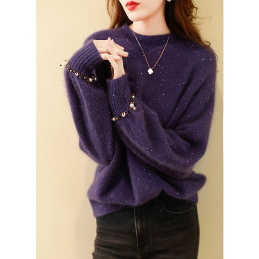Pull en tricot scintillant Chic und Stil pour femmes