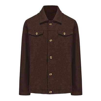 Casual fleece jacket for men with textured inner lining Chic and Style