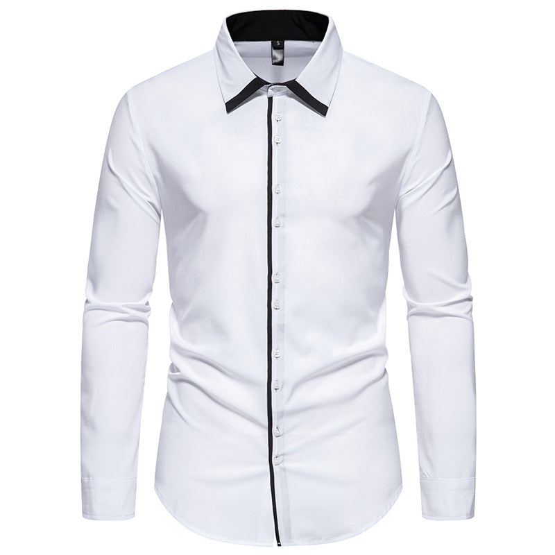 Chemise pour hommes élégante avec col contrasté Chic und Stil