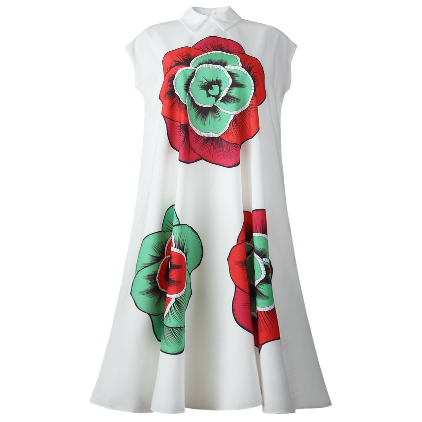 Robe chemise pour femmes avec applications florales Chic und Stil