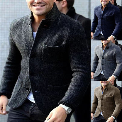 Blazer élégant pour hommes en tissu texturé Chic und Stil