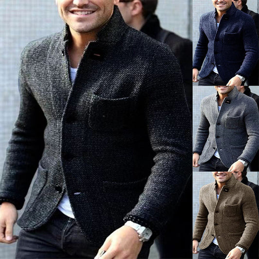 Blazer élégant pour hommes en tissu texturé Chic und Stil