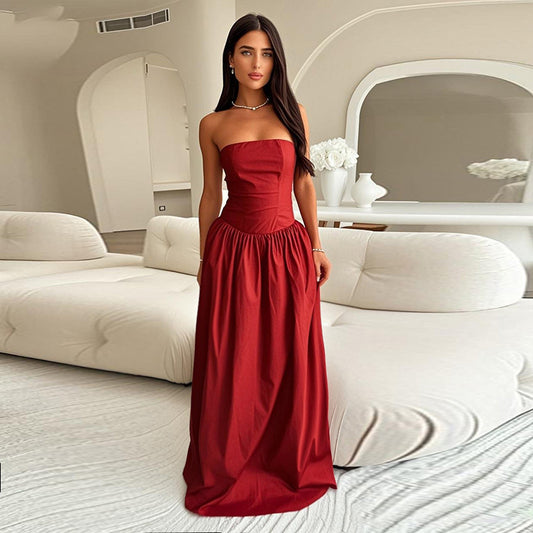 Robe maxi sans bretelles Chic und Stil