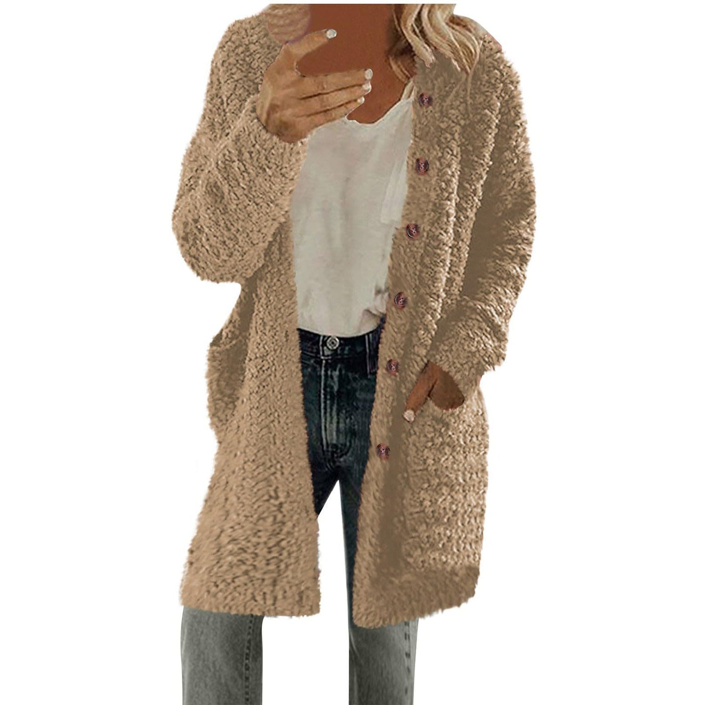 Dames Pull Cardigan Chic und Stil